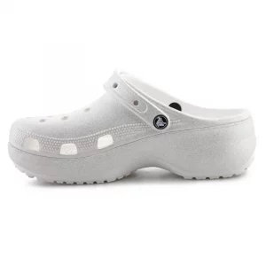 Crocs Classic Platform Glitter Clog Mujer 207241-0WV Chalk
