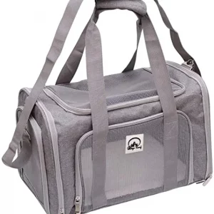 Airline Approved Pet Carrier Bag (Grey) 20"