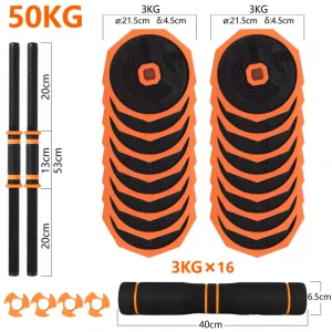 Juego de Mancuernas Ajustables | Sets de 10kg a 40kg para Entrenamiento de Fuerza