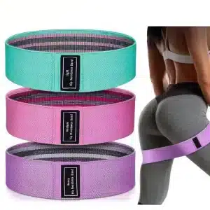 Bandas Elasticas de Musculacion Antideslizantes Set de 3 Niveles de Resistencia para Gluteos y Piernas