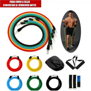 Kit de Bandas Elasticas de Resistencia para Yoga, Crossfit y Entrenamiento de Fuerza
