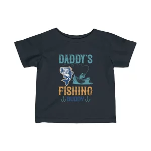 Camiseta para Bebe Daddys Fishing Buddy Comodidad y Estilo para Pequenos Pescadores