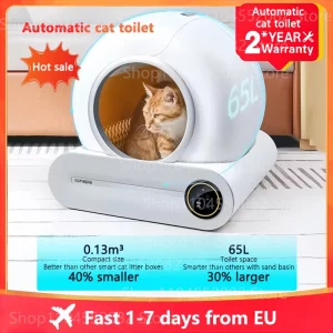 Arenero automático inteligente para gatos (app control)