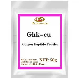 Polvo de péptido de cobre SMILE Ghk-cu CAS 49557-75-7