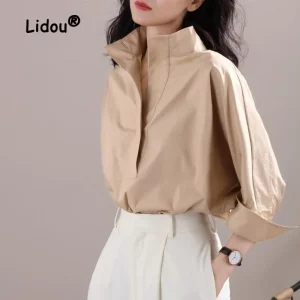 Blusa coreana elegante manga 3/4 (mujer)