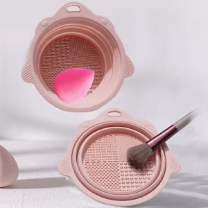 Limpiador de brochas de maquillaje