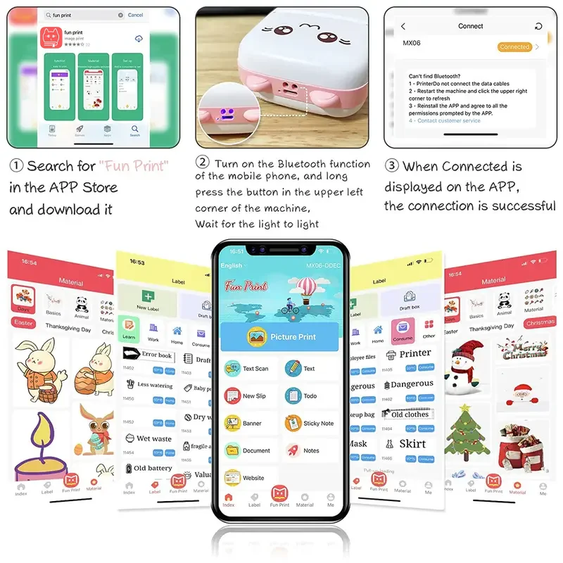 Mini impresora portátil sin tinta - Imagen 6