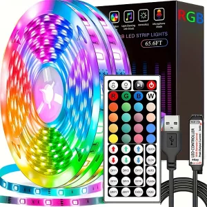 Tira LED RGB con control remoto