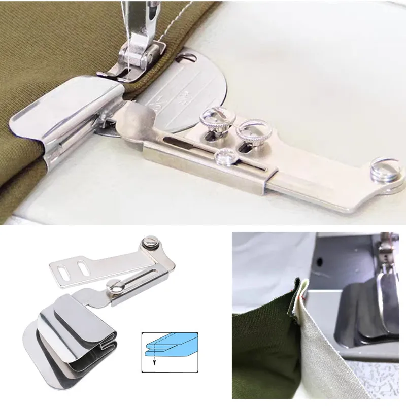 Dispositivo de dobladillo de doble capa para costura