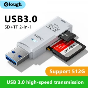 Lector de tarjetas USB 2 en 1 (Micro SD/TF)